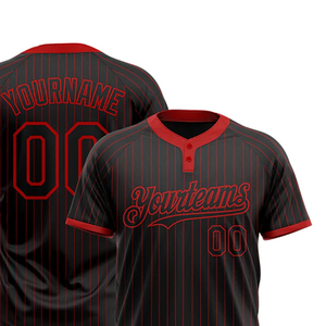 Maillot de baseball sublimé de qualité supérieure numéro de nom d'équipe personnalisé respirant séchage rapide col en v vêtements de sport baseball de haute qualité - Product Image 4