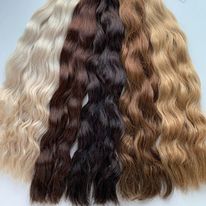 Extensions de cheveux en vrac au prix de gros Double noyade de cheveux humains 100 grammes Couleurs claires 18 pouces - Product Image 1
