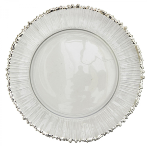 Vintage Silver Round Charger Plates Table Centerpiece Decorative Plates in Reasonable Price Table <b>Ornaments</b> for Wedding Use - Product Image 1