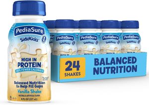PediaSure SideKicks, shake protéiné pour enfants, avec des nutriments essentiels et des protéines à la vanille, bouteille de 8 fl oz, paquet de 24 - Product Image 2