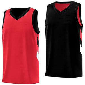 Maillot de basket-ball réversible vierge pour homme, uniforme d'équipe, chemises de basket-ball athlétiques Hip Hop - Product Image 4