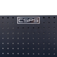 Panneau perforé mural CSPS en acier inoxydable noir mat, 74 cm, à commande manuelle, certifié ISO 9001:2015, OEM & ODM, vente en gros