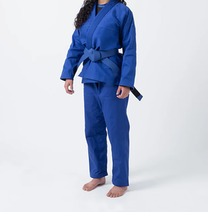 Veste de judo entièrement noire, vêtements d'arts martiaux avec bordures noires, rouges et blanches, 100% coton, 460g, séchage rapide - Product Image 4