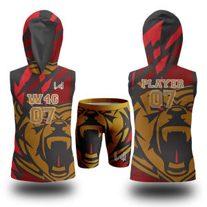 Logo personnalisé 7on7 maillots de football drapeau respirant 7v7 uniformes de compression 100% polyester ensembles grande taille à faible coût - Product Image 6