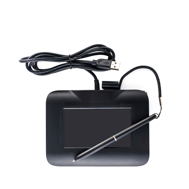 FP430S 4.3 Inch Portable Signature Pad Cordless Battery-Free Pen for Business Electronic Signature USB2.0 Connection for