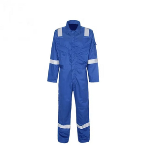 Anti-Flame Coveralls High Visibility Full Sleeves 65% Polyester 35% Cotton Unisex Large Sizes <b>Boiler</b> Suit Workwear Suit - Product Image 6