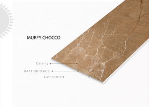 Murfy Chocco ขนาด600x1200มม. กันลื่นกระเบื้องพอร์ซเลนเนื้อแข็งต้านเชื้อแบคทีเรียดีไซน์ยุโรปทันสมัยเคลือบผิวด้านสำหรับวิลล่าโรงเรียน - Product Image 3