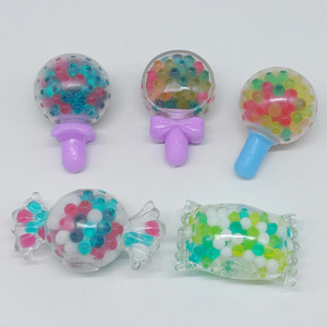 Yeni özelleştirme TPR Glitter Maltose lolipop sıkmak şeker dekompresyon stres giderici stres Fidget oyuncak - Product Image 3