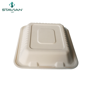 Vaisselle et articles de table jetables en fibre, personnalisables, 6x6 pouces, ODM, écologiques, biodégradables, pour hamburgers, quantité en provenance du Vietnam - Product Image 3