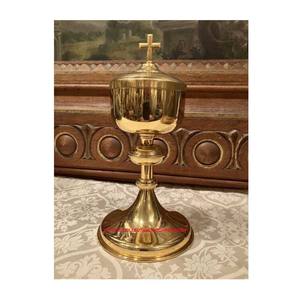 Gold Ciborium Brass Chalice and Paten Handmade Direct OEm Factory Sale <b>Top</b> Selling and High Quality - Product Image 3