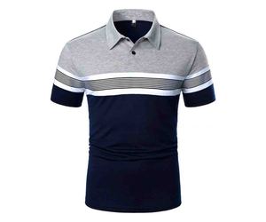 เสื้อโปโลแขนสั้นคลาสสิกสำหรับผู้ชายเหมาะสำหรับสวมใส่ในชีวิตประจำวันมีตัวเลือกปักตามสั่ง - Product Image 1