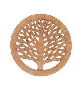 Juego de 2 salvamanteles de madera para platos calientes, ollas y sartenes, soportes para teteras, accesorios antideslizantes resistentes al calor para encimeras de cocina - Product Image 1