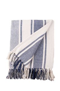 Venta caliente al por mayor diseño de rayas sofá decoración del hogar sofá siesta estilo étnico personalizado borlas acrílico bohemio tejido Manta - Product Image 3