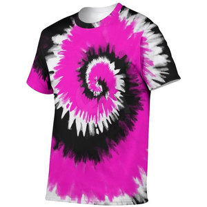 Casual Wear Tie Dye Camisetas Over Size Mejor algodón Poliéster Material Hecho Tie Dye Camisetas - Product Image 5