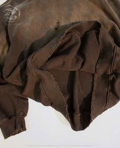 Sudadera con capucha Vintage de lavado ácido personalizado de nuevo diseño, ropa de calle, Sudadera con capucha de gran tamaño con estampado de tinta, 100% algodón, 420 GSM, sudadera con capucha para hombre de peso pesado - Product Image 4