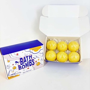 Listo para enviar China 6PCs Goldenberry Fancy Bath Bomb Artículos a granel 2024 <span class=keywords><strong>Boulle</strong></span> de Bain bombas de baño orgánicas - Product Image 2