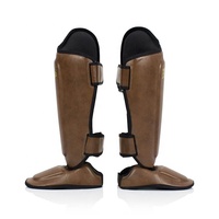 Protège-tibias en cuir sur mesure OEM pour Muay Thai, BJJ, Boxe, Kickboxing professionnel, entraînement, protection des jambes, MMA