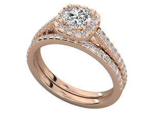 แหวนเพชรทองคำแท้ 14K ทรงกลม 1 กะรัต เพชร VVS ได้รับการรับรองจาก IGI เพชรเพาะเลี้ยงในห้องปฏิบัติการ แหวนแต่งงาน/หมั้นแบบคลาสสิกสำหรับผู้หญิง - Product Image 6