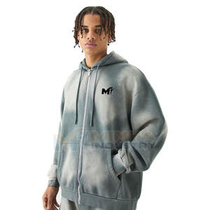 Sweat à capuche oversize décontracté avec fermeture éclair, personnalisable, tendance, doux, confortable, coupe ample - Product Image 1