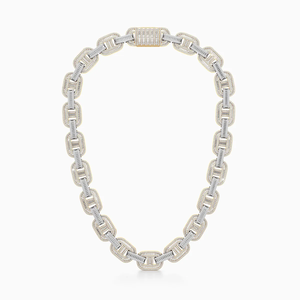 Collar de Diamantes con Cadena Cubana Chapada en Rodio, Oro Amarillo de 10K, Certificado IGI, Cultivado en Laboratorio, 27.56 CTW, Regalo de Lujo para Bodas, para Mujeres y Hombres - Product Image 4