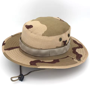 Chapeau de pêcheur imperméable avec logo personnalisé, large bord, réglable, avec cordons, protection solaire, couleur unie - Product Image 1