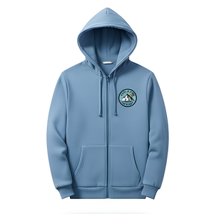 Sudadera con Cremallera para Hombre, Moderna 2026, 100% Algodón, Diseño Personalizado, Ropa Deportiva a la Moda, Transpirable, Ecológica, Color Verde Estampado - Product Image 5