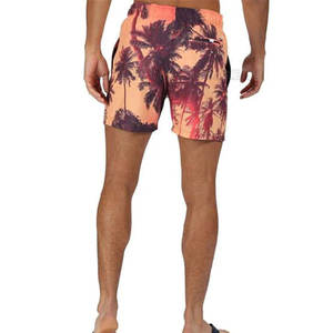 Short de bain sur mesure pour hommes Offre Spéciale élastique taille moyenne décontracté motif solide tissu polyester/coton respirant à séchage rapide - Product Image 5