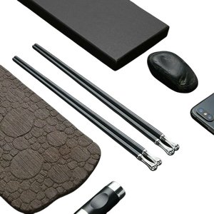 Palillos chinos de metal, palillos chinos reutilizables para sushi, palillos coreanos, aptos para lavavajillas, cocina a precio asequible - Product Image 4