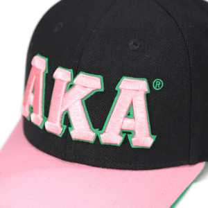 AKA berretto nero di lana per confraternite da donna con Logo anteriore posteriore ricamo personalizzato AKA cappellino da Baseball alla moda - Product Image 2