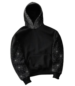New custom men's <b>rhinestone</b> <b>hoodie</b>, heavy 100% cotton fashion pullover, latest design <b>rhinestone</b> basic <b>hoodie</b> - Product Image 5