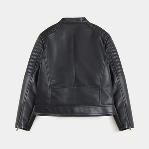 Chaqueta de Cuero PU al por Mayor, Ropa para Hombre, Nuevos Estilos, Chaqueta de Motociclista Juvenil para Hombre, Chaqueta de Cuero Elegante para Hombre - Product Image 4