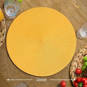 ที่รองจานลูกปัดทรงกลมทำด้วยมือสำหรับโต๊ะอาหารของตกแต่งคริสต์มาสงานเลี้ยงสังสรรค์ในครอบครัว - Product Image 1