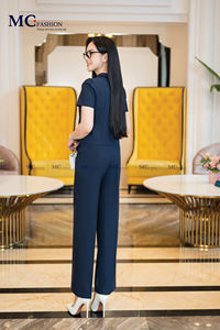 QA111 Pantalones de oficina de gama alta talla S a XXL de tela coreana estilo de oficina joven y educado al por mayor 2025 estilo de Vietnam - Product Image 5