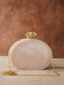 Clutch <b>Bag</b> Marble Color Resin Geometric Shape Resin Marble Color <b>Evening</b> <b>Bag</b> With <b>Gold</b> Strap for Part - Product Image 6