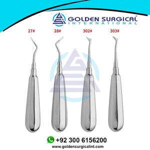 Élévateur dentaire en acier inoxydable Extraction dentaire minimale Outils dentaires pour edentulés à intervention minimale invasive - Product Image 5