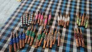 ตะขอโครเชต์ผสมทำจากไม้และเรซินสั่งทำมีขนาด3.5มม. เหมาะสำหรับการขายโดยร้านถักนิตติ้ง - Product Image 2