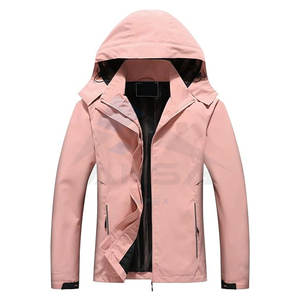 <b>Women</b> <b>Lightweight</b> Hooded Raincoat <b>Waterproof</b> Hiking <b>Jacket</b> Softshell Windbreaker Outerwear Pink - Product Image 1