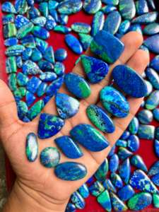 AAA Quality InfinityStones Handmade Natural Blue Bird Azurite Cabochons Hand Polished Loose Gemstones for Jewelry Making - Product Image 4