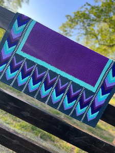 Couverture de selle de cheval en laine pour les cavaliers occidentaux Coussin fonctionnel et élégant adapté à l'équitation sur sentier et au ranch - Product Image 5