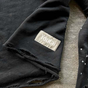 High Quality Men's Heavyweight 100% Cotton Washed Crewneck Fleece Breathable T-shirt Drop Shoulder Boxy Cropped Winter <b>Screen</b> - Product Image 4