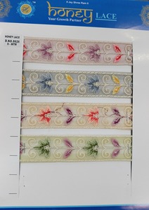 Encaje bordado floral negro elegante con detalles intrincados, perfecto para crear vestidos de novia sofisticados, ropa de noche - Product Image 5