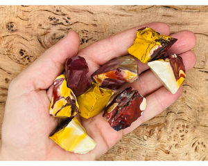 Piedra Natural de Jaspe Mookaite en Bruto, Color Rojo Vino, para Decoraciones, Feng Shui, Amuleto del Amor, Venta al Por Mayor - Product Image 5