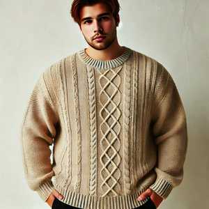 Ventes chaudes, services OEM ODM, vente en gros, logo personnalisé, jacquard, automne-hiver, pull en tricot personnalisé pour homme, taille plus, respirant, 100% - Product Image 4