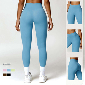 Conjunto de Bodys y Monos Deportivos para Mujer con Cuello Halter de Ajuste Ceñido para Gimnasio Ropa Deportiva Sujetador de Yoga Shorts Pantalones de Fitness que Absorben la Humedad - Product Image 4