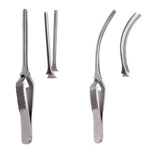 Ensemble de pinces vasculaires DeBakey Bulldog 8 pièces Instruments chirurgicaux incurvés et droits en acier inoxydable de haute qualité CE approuvé - Product Image 1
