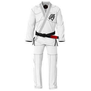 Custom Logo Jiu Jitsu Kimono Gi Uniform BJJ Training Grappling Durable Lightweight Comfortable Cotton <b>Weave</b> Martial Arts Gear - Product Image 4