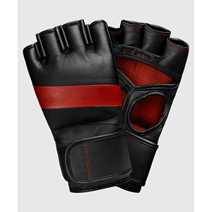 Guantes de MMA de Cuero Personalizados de Alta Calidad, Transpirables, Ligeros, de Medio Dedo, con Cierre de Gancho y Bucle, Antideslizantes y Ajustables - Product Image 3