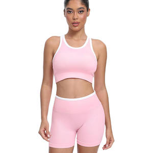 ชุดเล่นโยคะของผู้หญิงชุดออกกำลังกายแฟชั่นพร้อมกางเกงชุดนอนไร้รอยต่อ - Product Image 1
