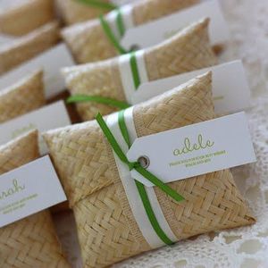 Mini bolsa de regalo de bambú ecológica hecha a mano para un embalaje sostenible perfecto para fiestas, cumpleaños y eventos especiales - Product Image 4