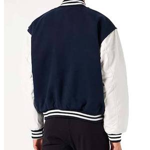 Veste universitaire en laine épaisse pour homme, veste de baseball chaude d'hiver, capuche, taille plus, doublure légère - Product Image 5